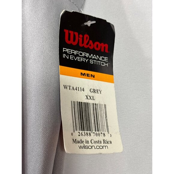 Wilson Mens Baseball Pants XXL Grey Polyester Elastic Cuffs Back Pocket New - Picture 2 of 6